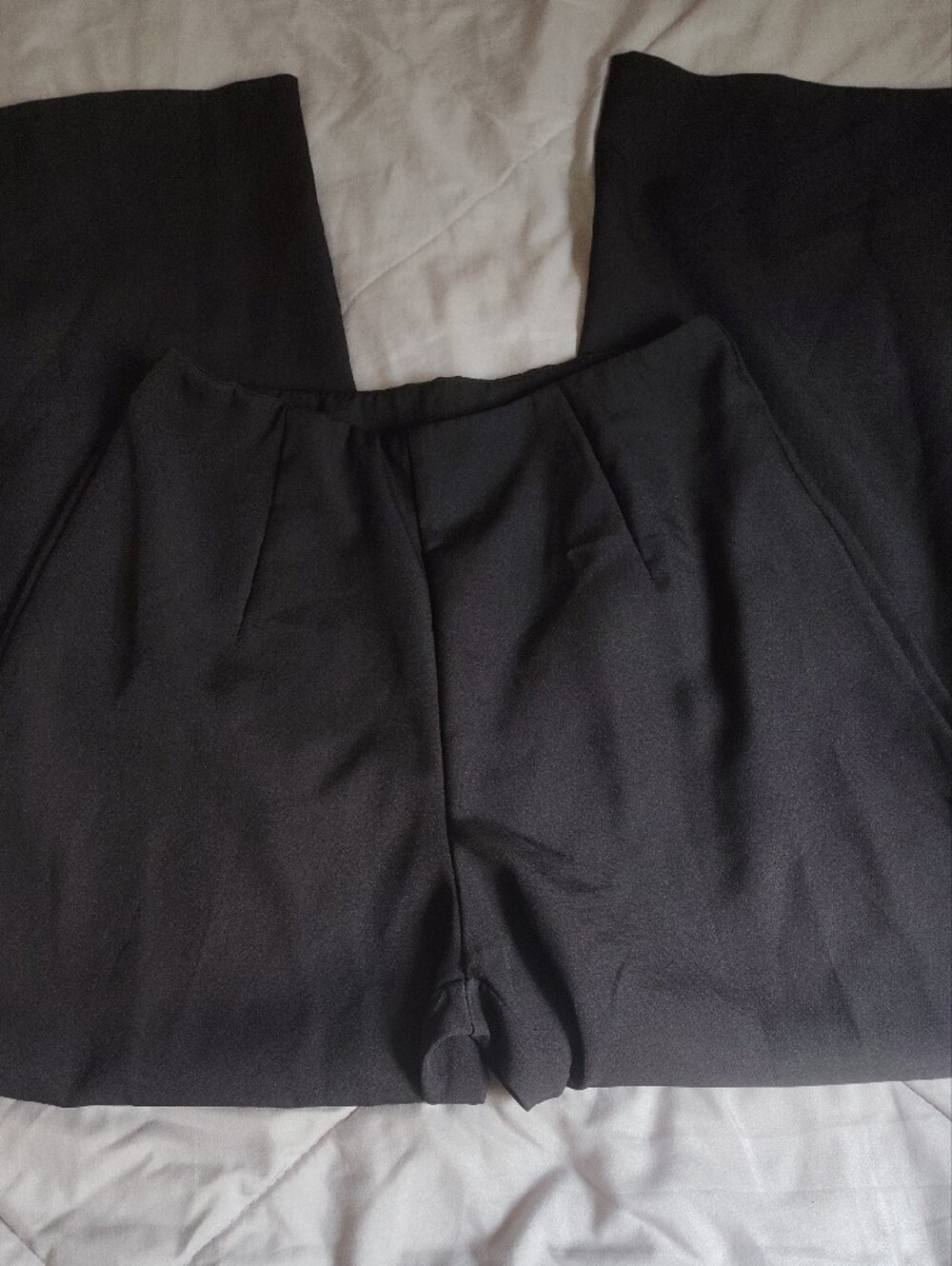 SHEIN Black Wide Leg Office Pants - Picture 5 of 5